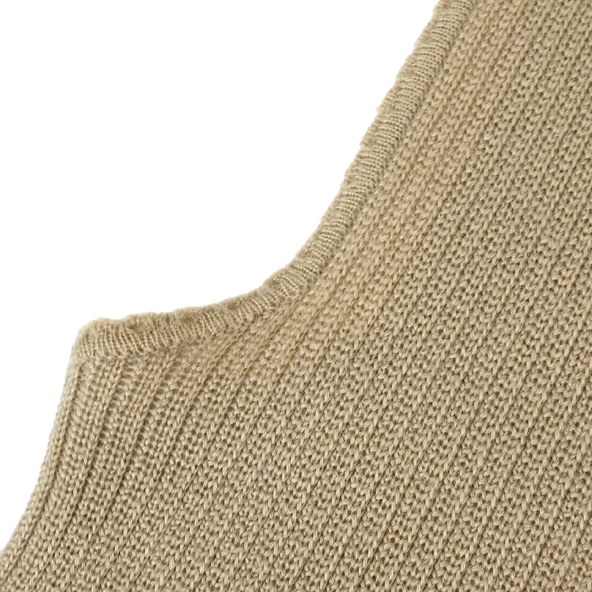 Chanel 1999 Sleeveless Vest Knit Top Beige #38