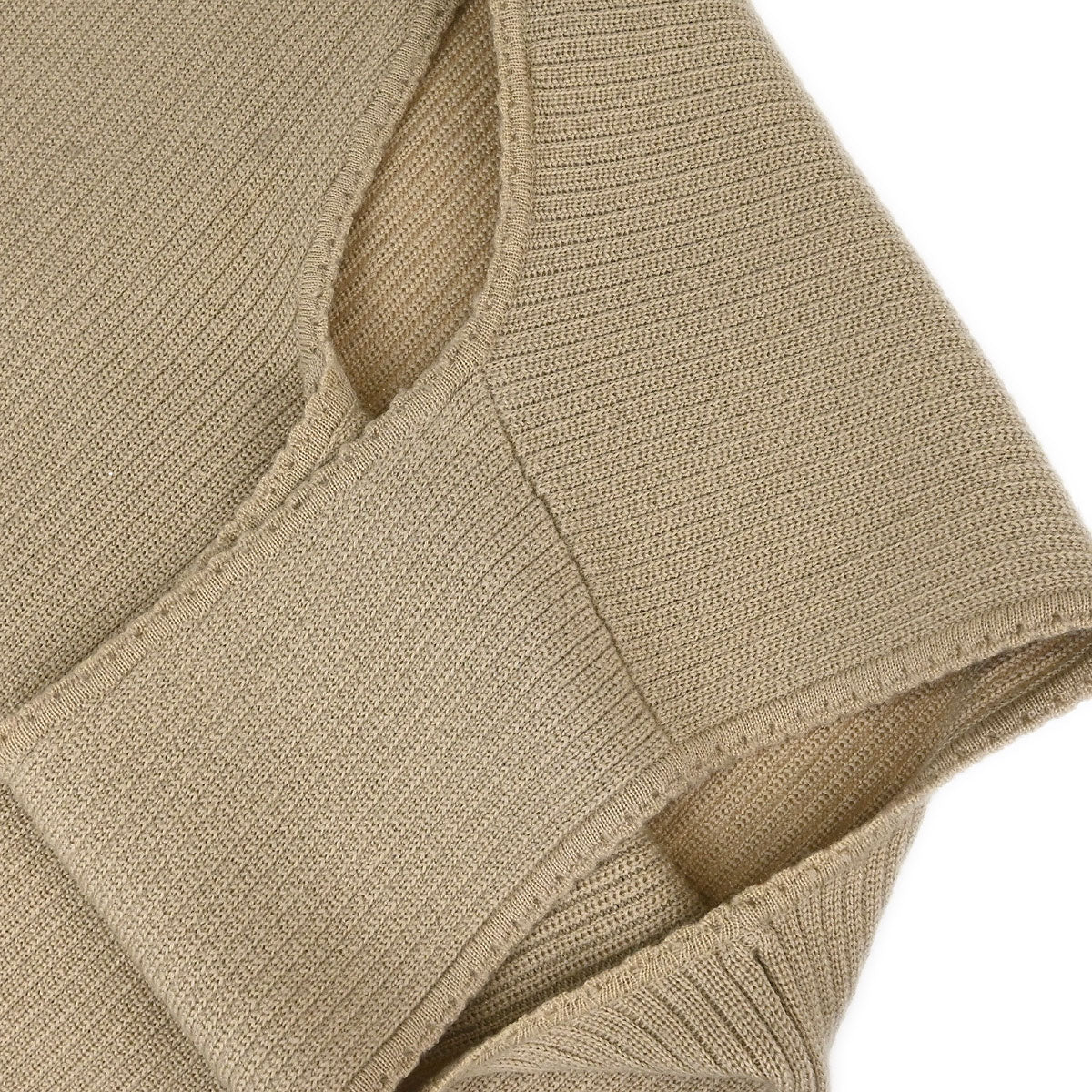 Chanel 1999 Sleeveless Vest Knit Top Beige #38