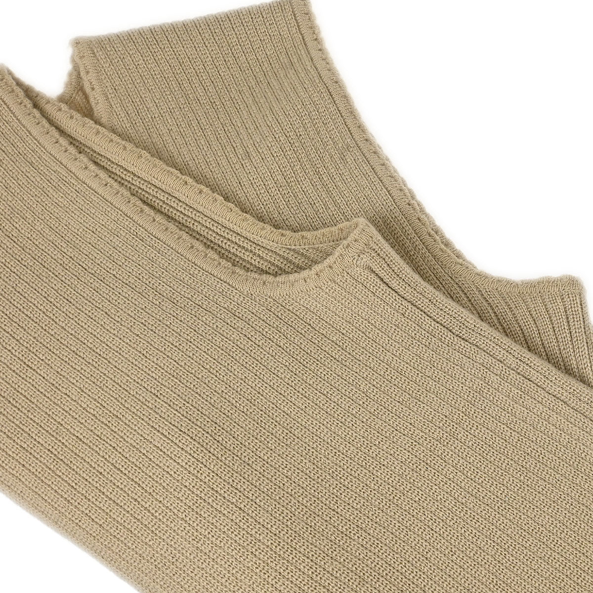 Chanel 1999 Sleeveless Vest Knit Top Beige #38