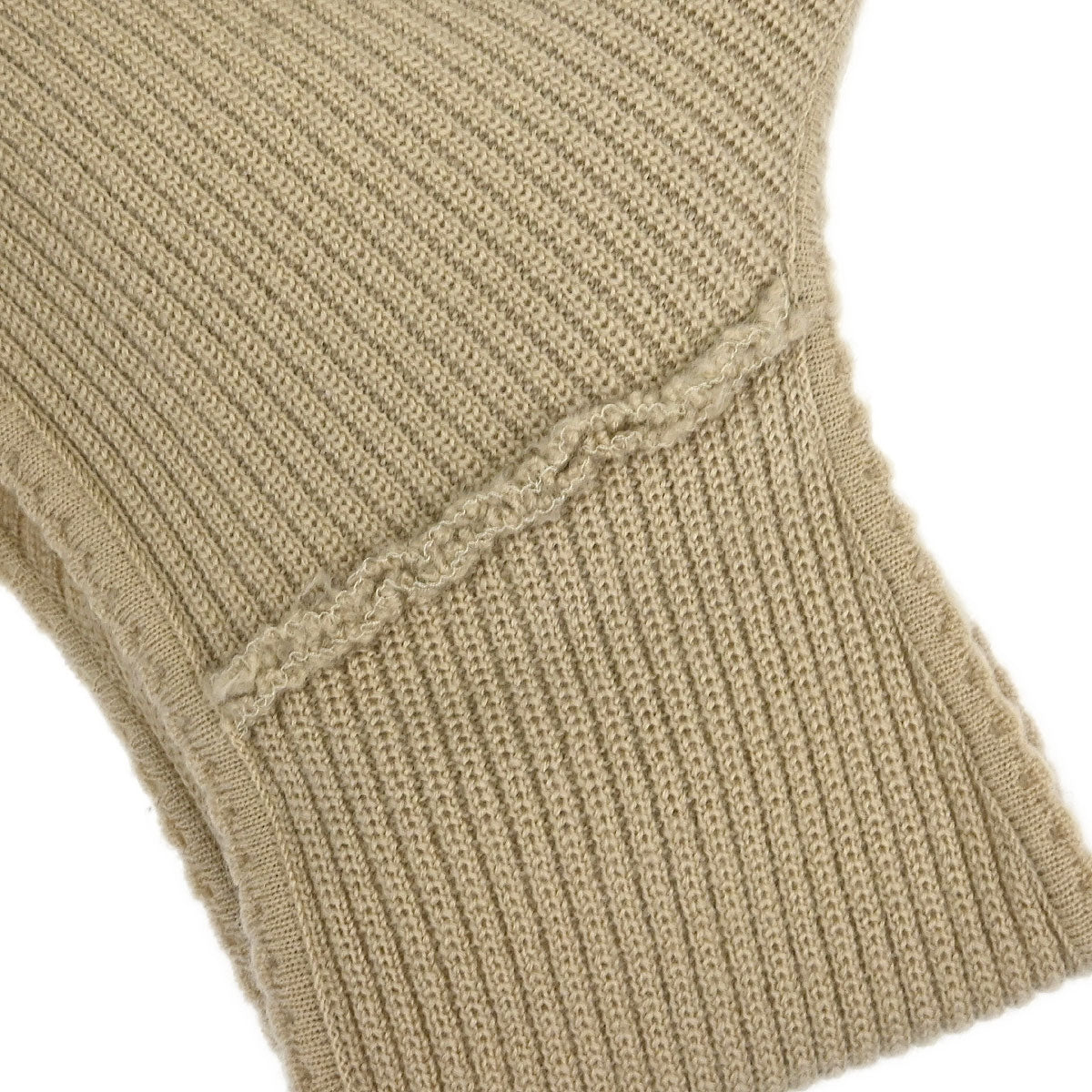 Chanel 1999 Sleeveless Vest Knit Top Beige #38
