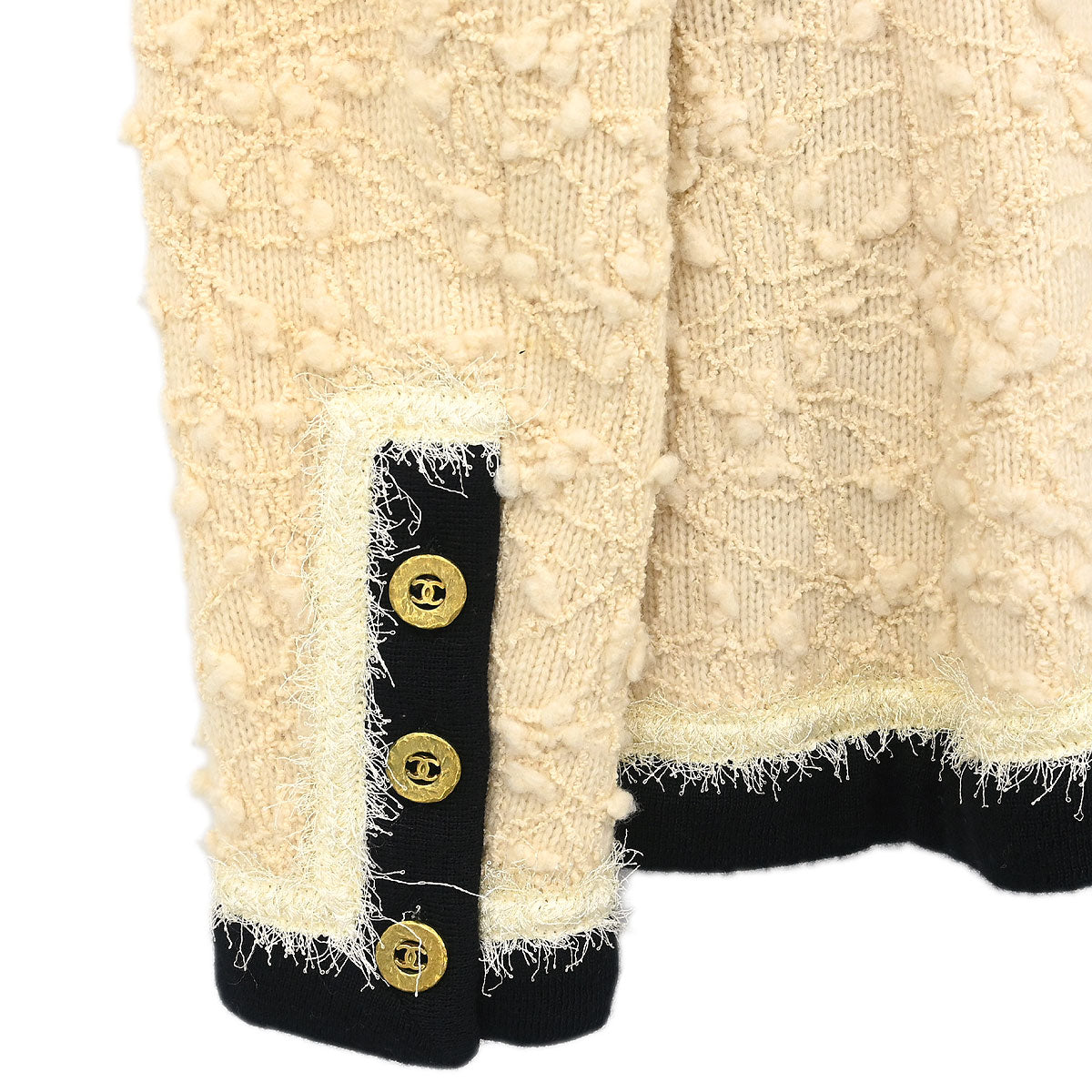 Chanel 1994 Collarless Jacket Ivory #36