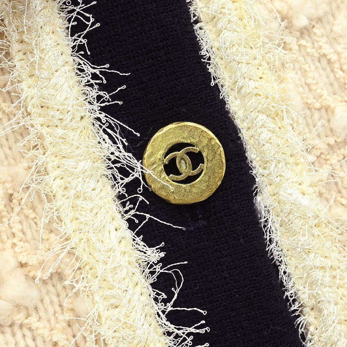Chanel 1994 Collarless Jacket Ivory #36