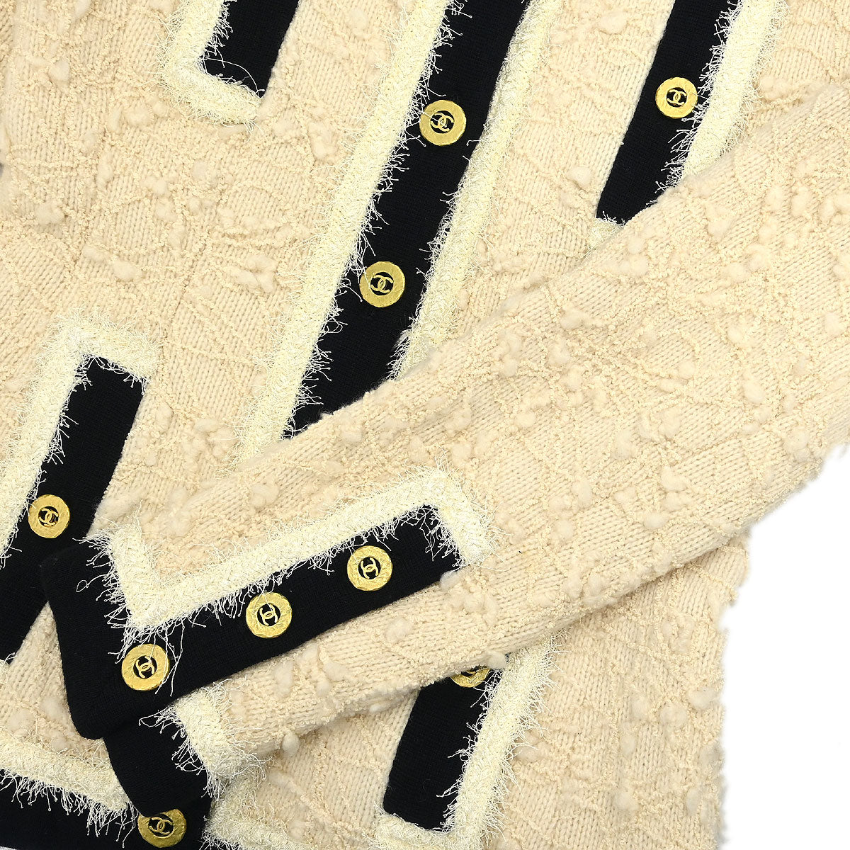Chanel 1994 Collarless Jacket Ivory #36