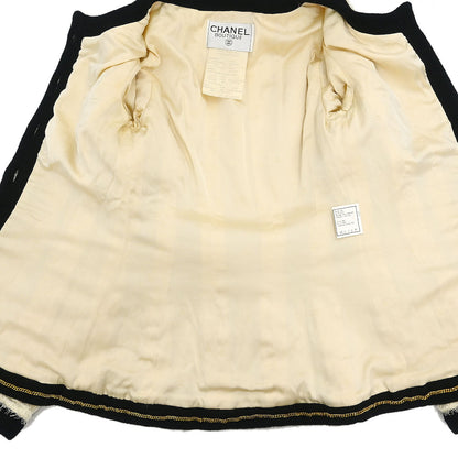 Chanel 1994 Collarless Jacket Ivory #36
