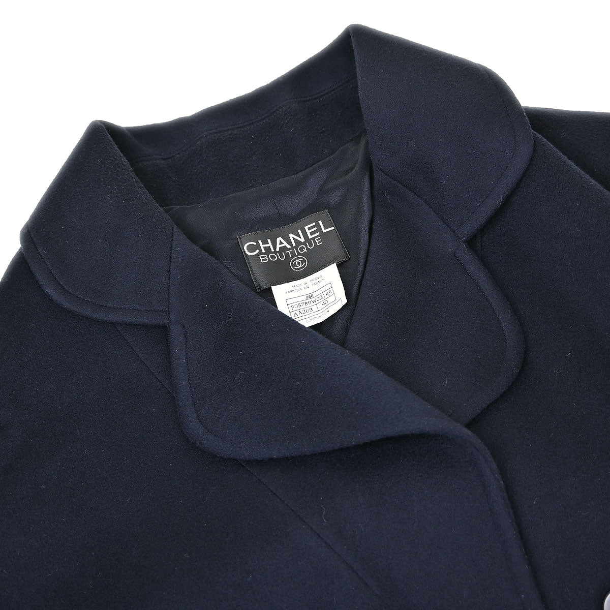 Chanel 1995 Coat Navy #40