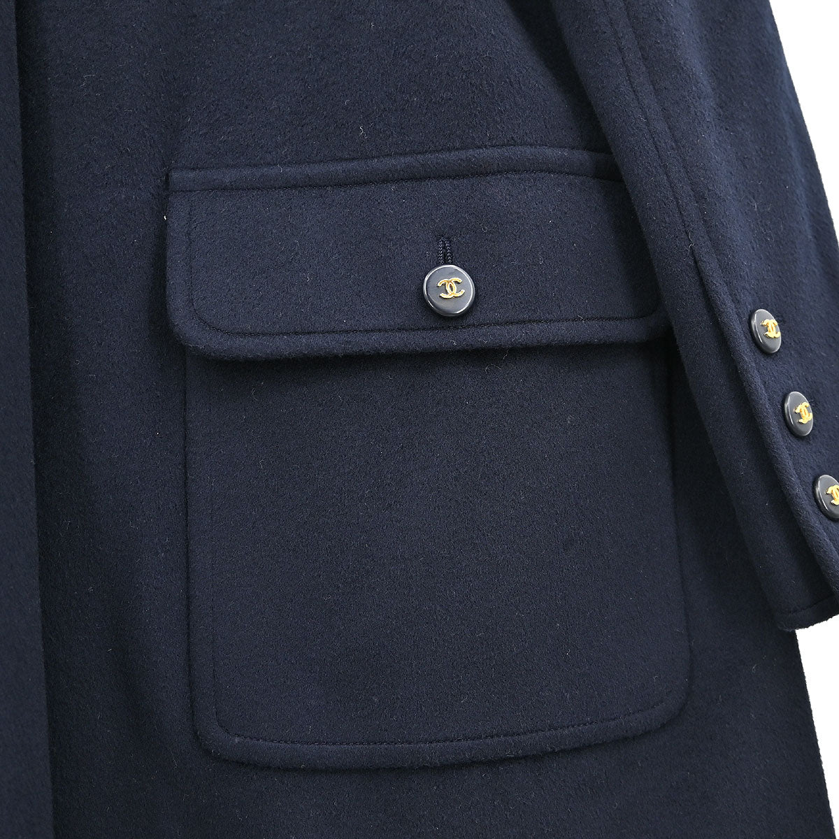 Chanel 1995 Coat Navy #40