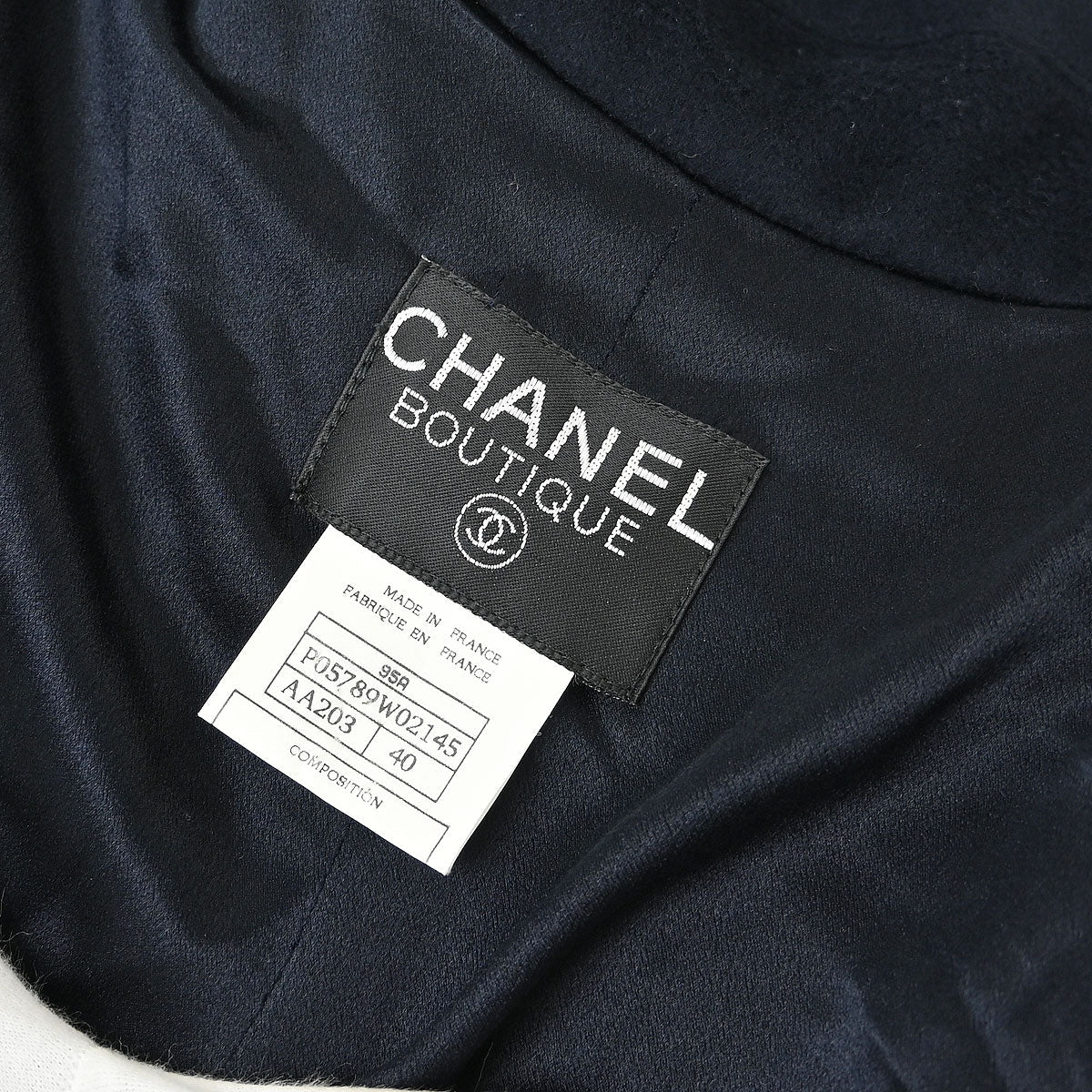 Chanel 1995 Coat Navy #40
