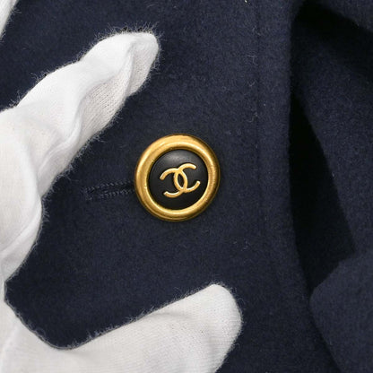 Chanel Long Coat Navy #40