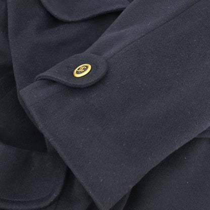 Chanel Long Coat Navy #40
