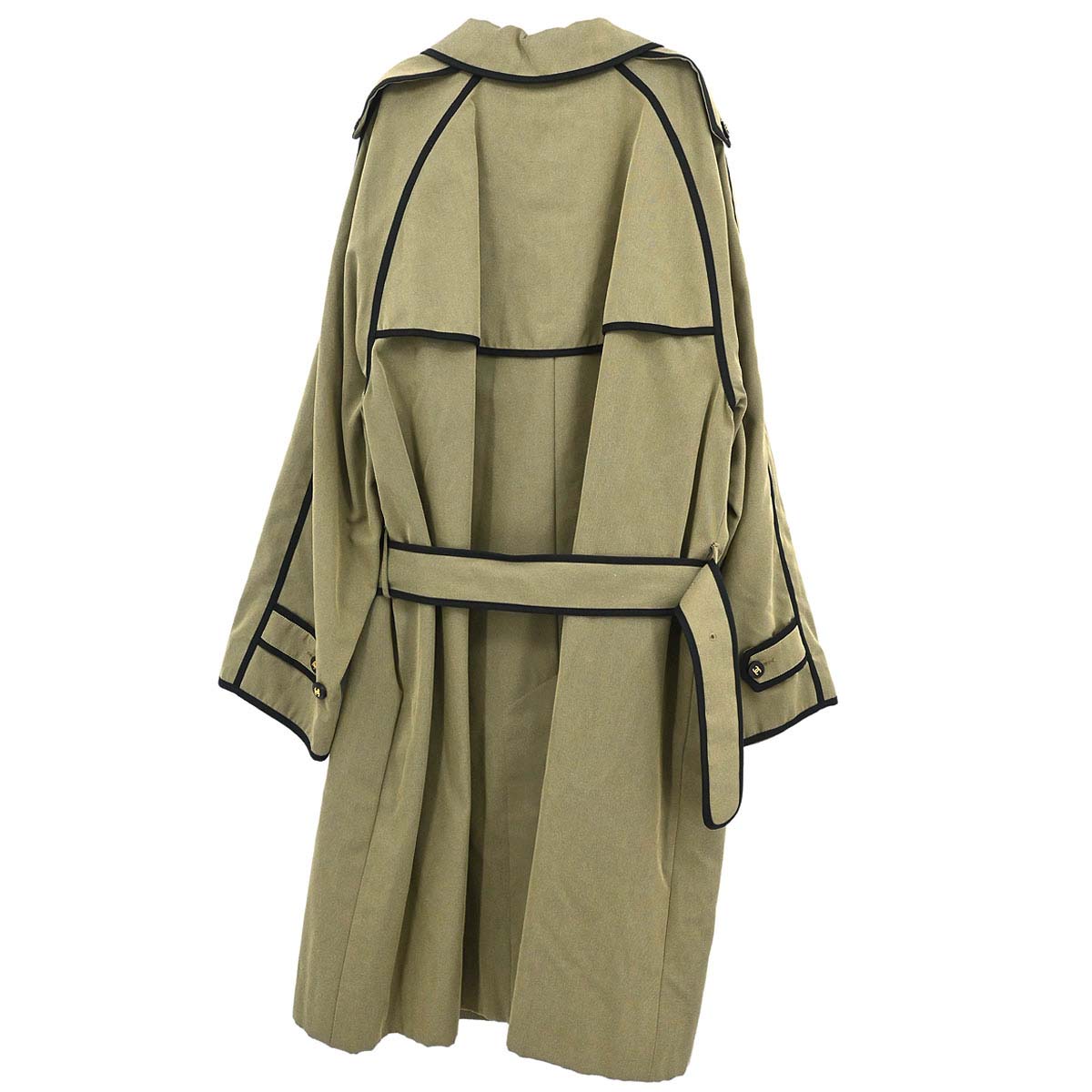 Chanel Trench Coat Khaki #38