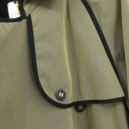 Chanel Trench Coat Khaki #38