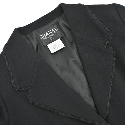Chanel 1995 Setup Jacket Pants Black #38