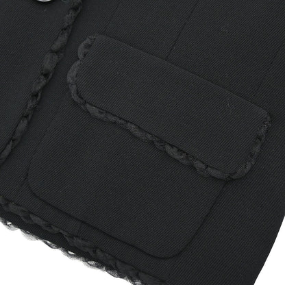 Chanel 1995 Setup Jacket Pants Black #38