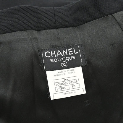 Chanel 1995 Setup Jacket Pants Black #38