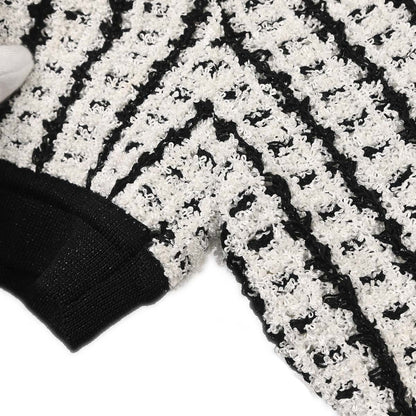 Chanel 1997 Tweed Cardigan Black #42