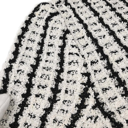 Chanel 1997 Tweed Cardigan Black #42
