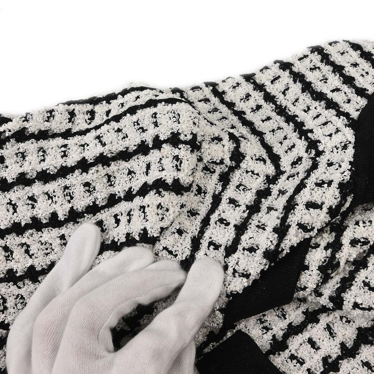Chanel 1997 Tweed Cardigan Black #42