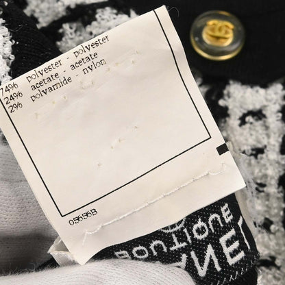 Chanel 1997 Tweed Cardigan Black #42