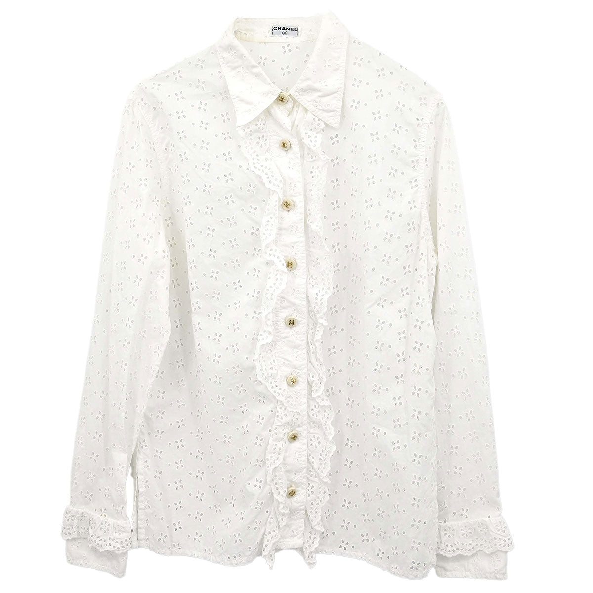 Chanel Blouse Shirt White