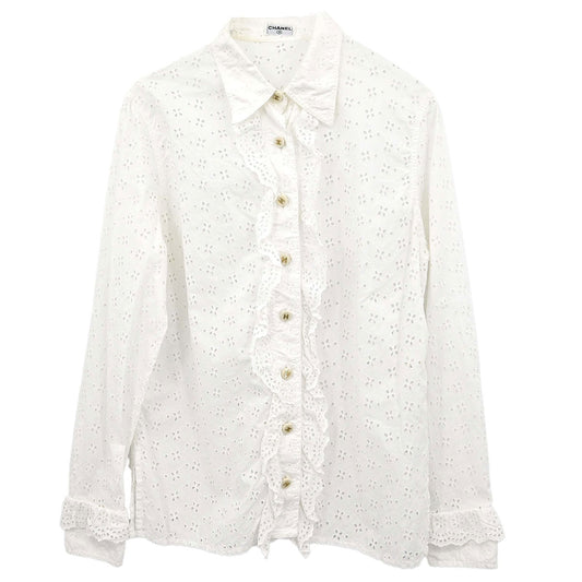 Chanel Blouse Shirt White
