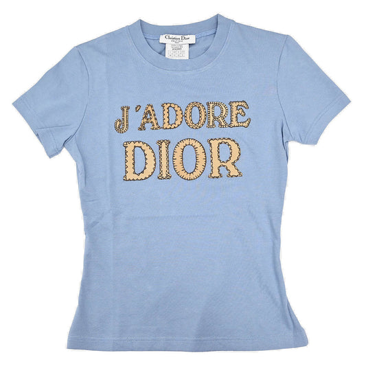 Christian Dior 2003 Short Sleeve T-shirt Top Blue #38