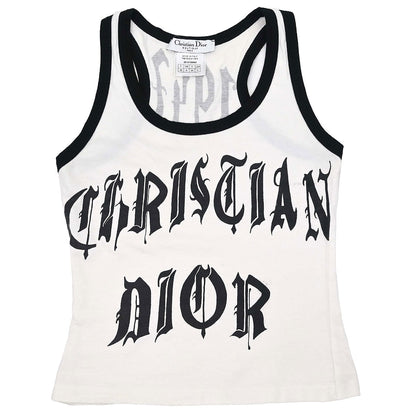 Christian Dior 2002 Gothic Logo Tank Top #36