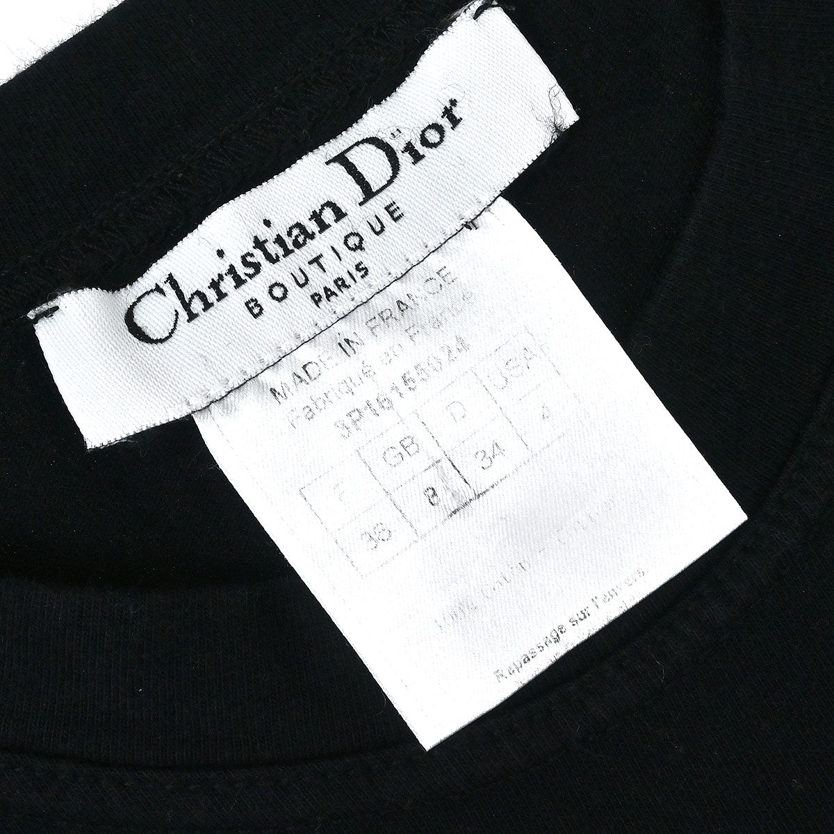 Christian Dior 2003 Short Sleeve T-shirt Black #36