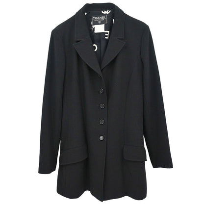Chanel 1997 Single Breasted Jacket Black #44