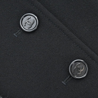Chanel 1997 Single Breasted Jacket Black #44