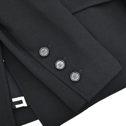Chanel 1997 Single Breasted Jacket Black #44