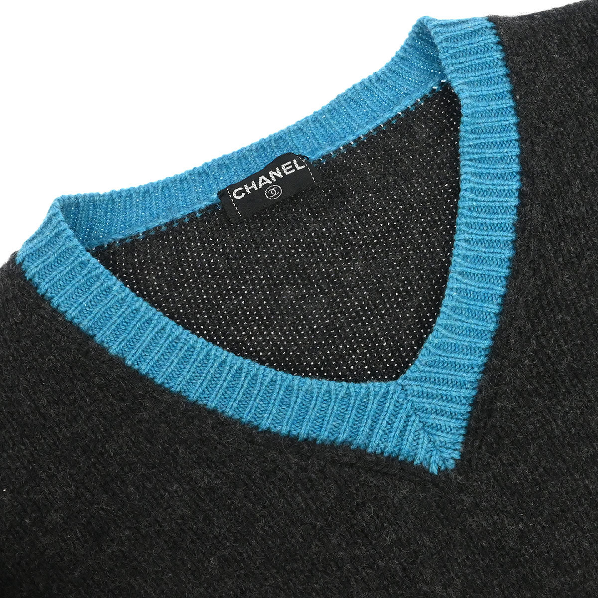 Chanel Sweater Knit Top Gray