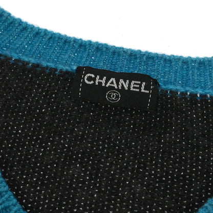 Chanel Sweater Knit Top Gray