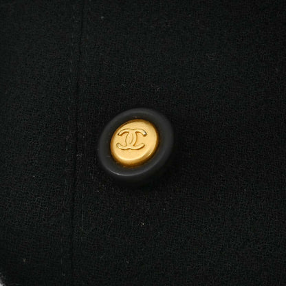 Chanel 1996 Setup Suit Jacket Skirt Black #38