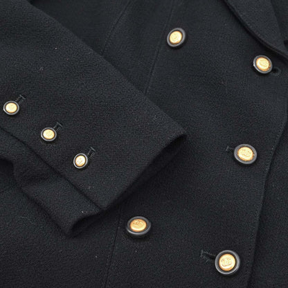 Chanel 1996 Setup Suit Jacket Skirt Black #38