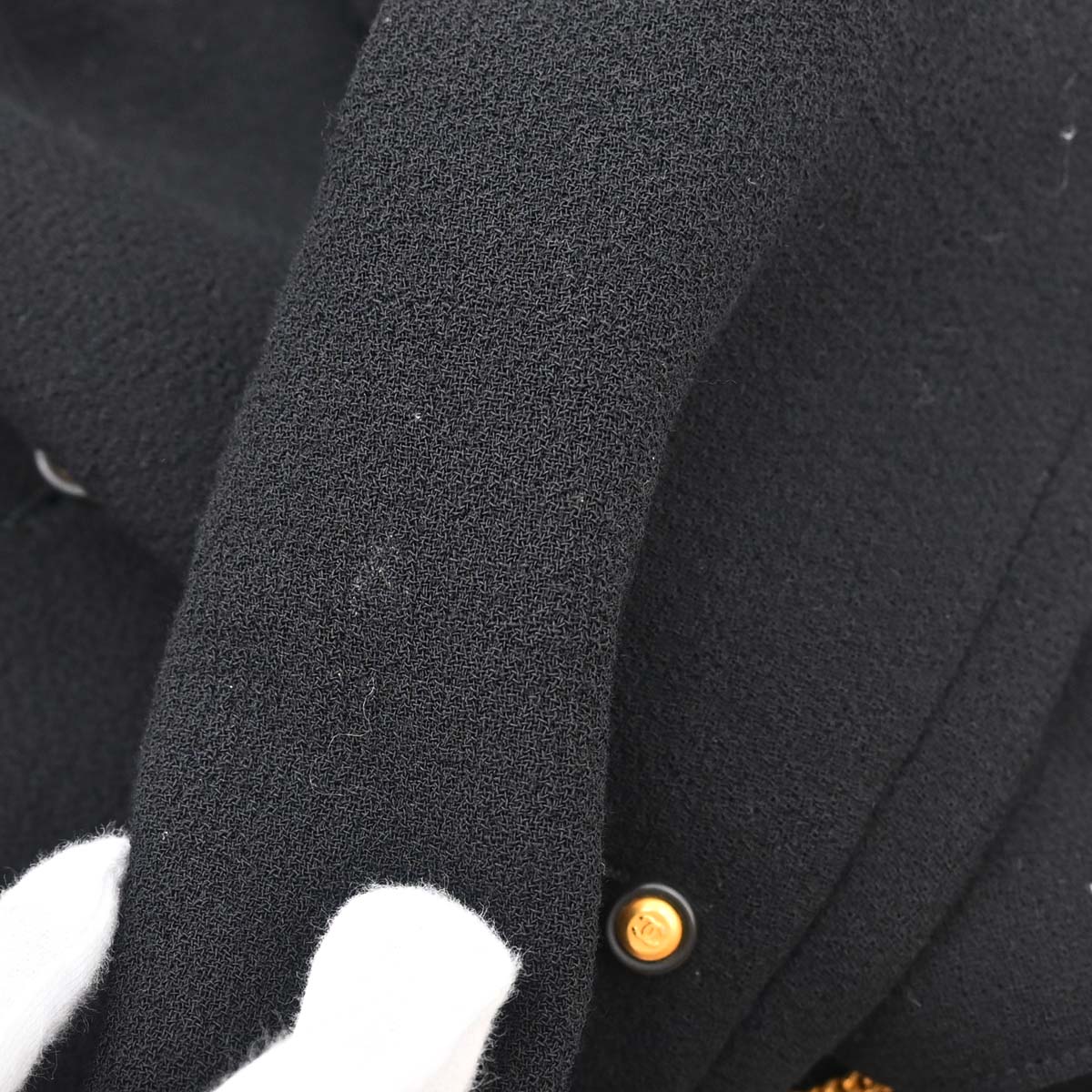 Chanel 1996 Setup Suit Jacket Skirt Black #38