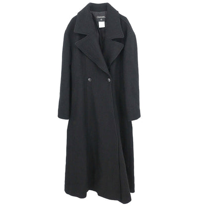 Chanel 1999 Long Coat Black #38