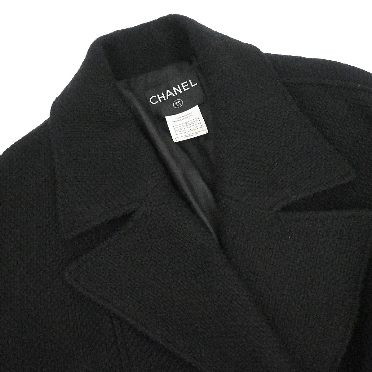 Chanel 1999 Long Coat Black #38