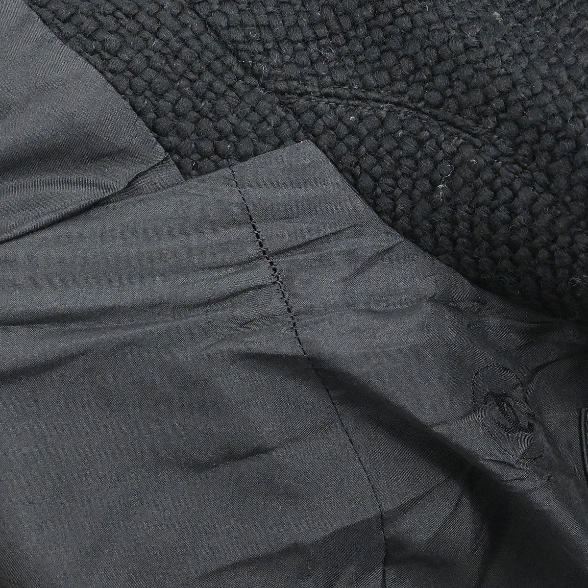 Chanel 1999 Long Coat Black #38