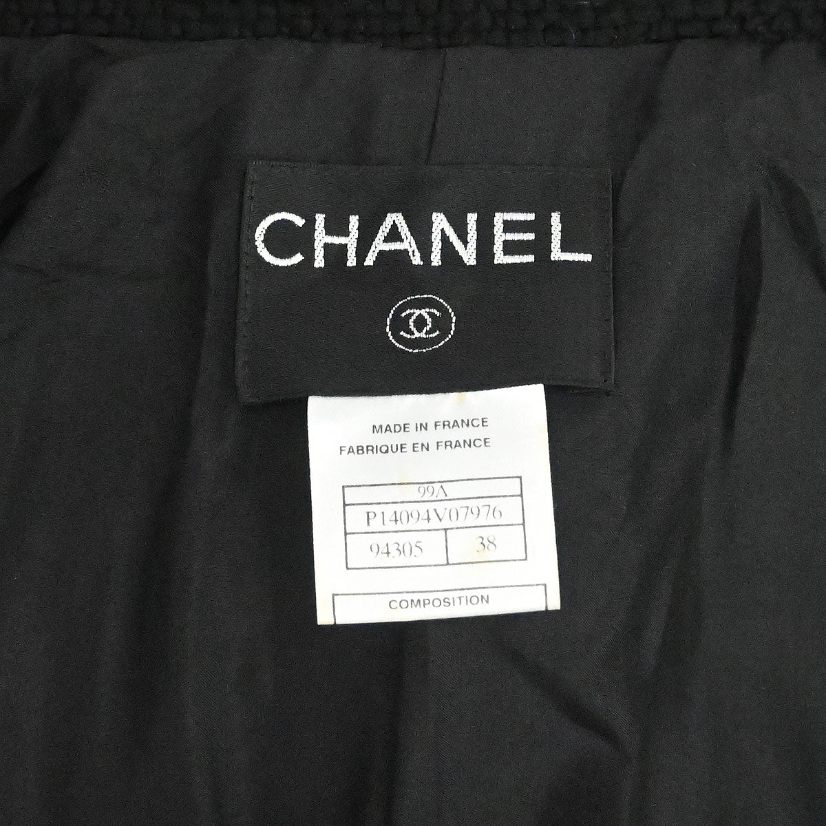 Chanel 1999 Long Coat Black #38