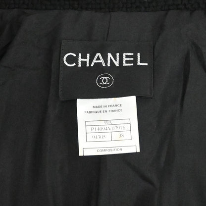 Chanel 1999 Long Coat Black #38