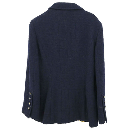 Chanel 1995 Single Breasted Jacket Navy #38