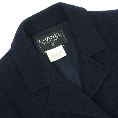 Chanel 1995 Single Breasted Jacket Navy #38