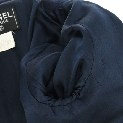 Chanel 1995 Single Breasted Jacket Navy #38