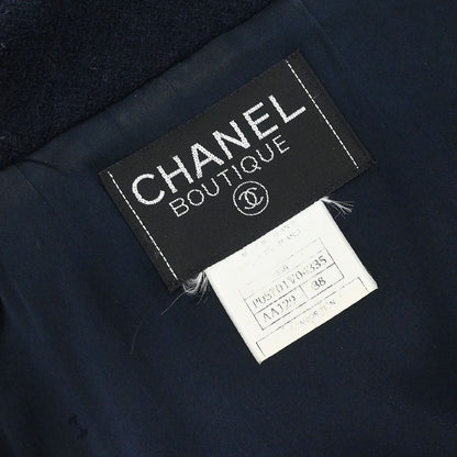 Chanel 1995 Single Breasted Jacket Navy #38