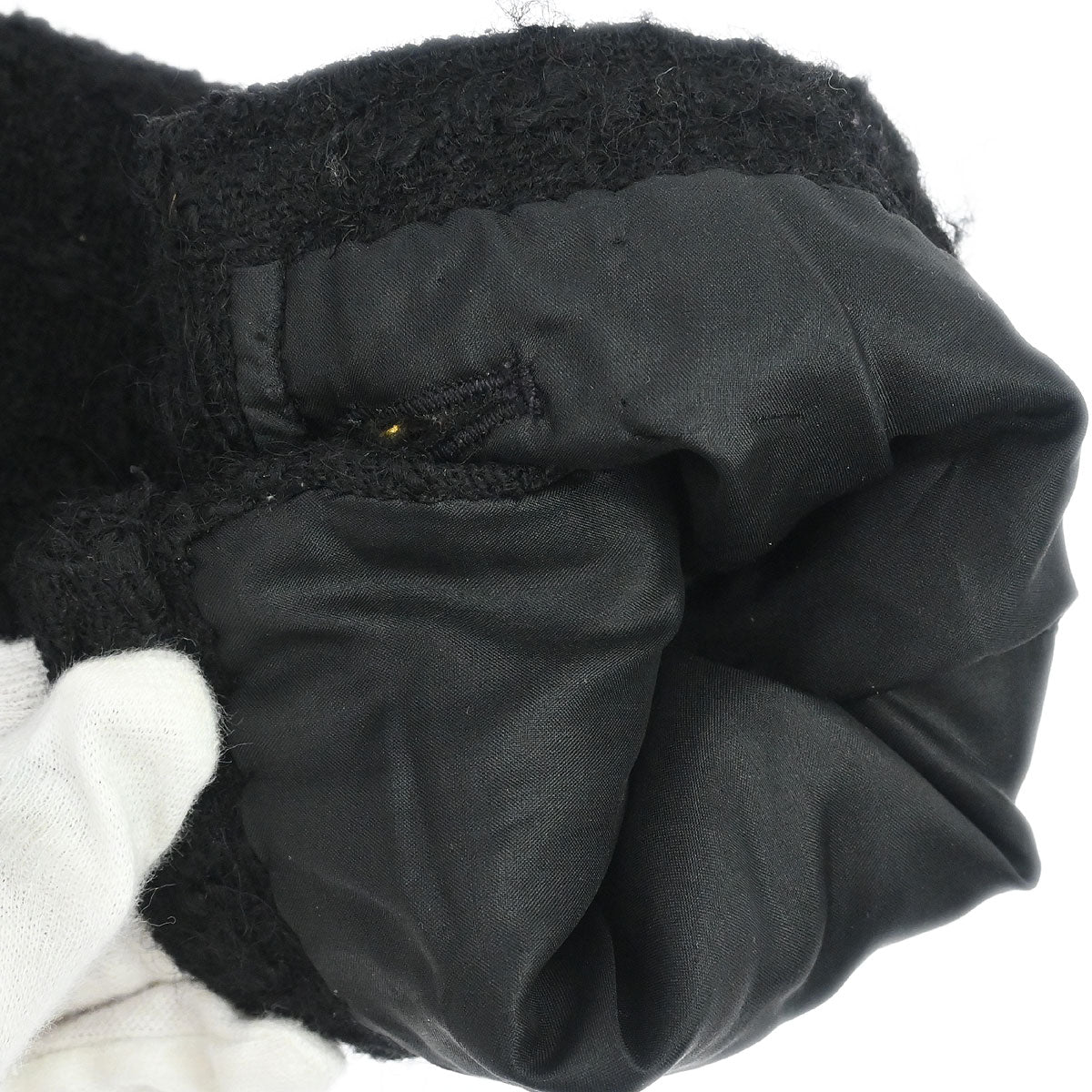 Chanel Single Breasted Collarless Jacket Black #40