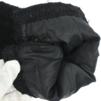 Chanel Single Breasted Collarless Jacket Black #40