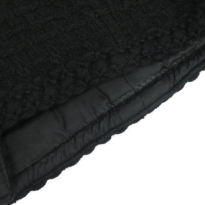 Chanel Single Breasted Collarless Jacket Black #40