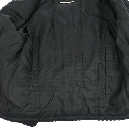 Chanel Single Breasted Collarless Jacket Black #40