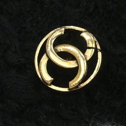 Chanel Single Breasted Collarless Jacket Black #40