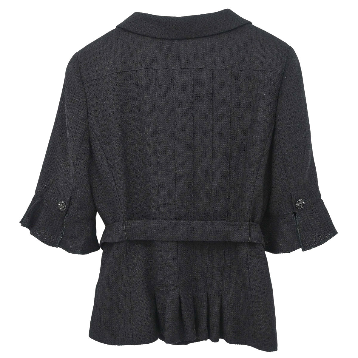 Chanel 2007 Single Breasted Jacket Black #38 – AMORE Vintage Tokyo